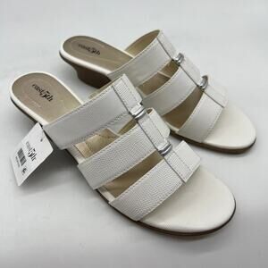 East5th Elden White Heeled Sandals Size 11M